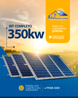 Kit completo energia solar 350wh
